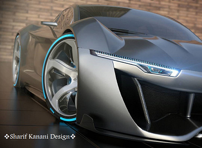 Kanani Motors Lumen Supercar Wheels in silver automotive cardesign cardesigner cars design exteriordesign kananimotors lumen render sharifkanani supercar