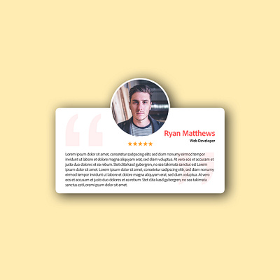 Daily UI 039 - "Testimonials" 039 daily ui daily ui 039 daily ui challenge daily ui challenge 039 dailyui dailyuichallenge design rating review star rating testimonial ui