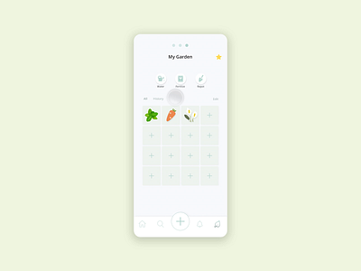 Plant app interaction animation app appidea design game gamification interaction mobile plantcareapp simpleui ui ux uxui