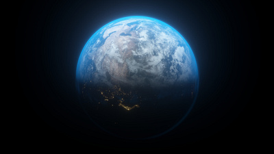 earth_4 3d c4d cinema4d earth octane planet space