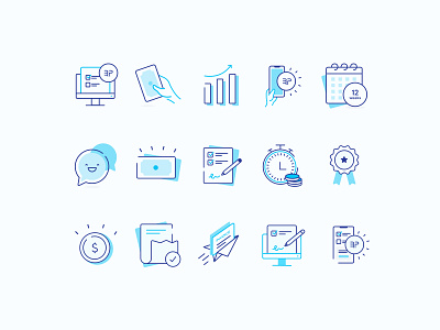 Icons business cash credit digital finance finance business icon icon design icon set iconography invoice money money app online payment