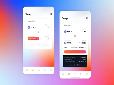 Swop Protocol app banking crypto crypto currency crypto wallet cryptocurrency currency ethereum finance fintech interface mobile money protocol ui uidesign uiux ux