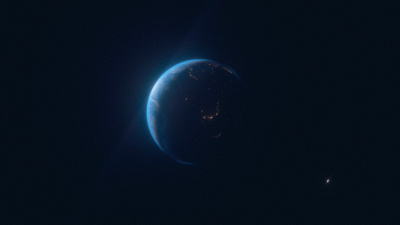 Earth & Moon 3d c4d earth moon octane planet space