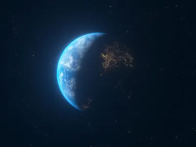 earth_5 3d c4d earth europe octane space