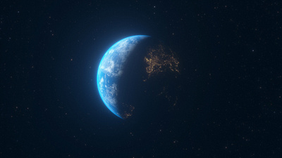 earth_5 3d c4d earth europe octane space