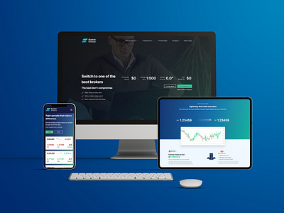 Switch Markets - Broker branding broker brokers cfd forex forex trading illustration indices metals oil stocks ui website concept