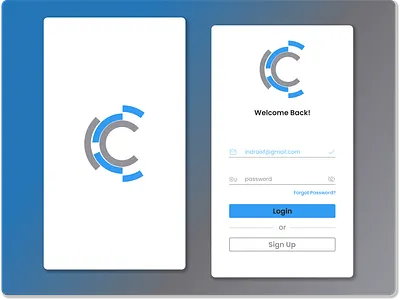 Splash Screen & Login Page UI app design loginpage splashscreen ui