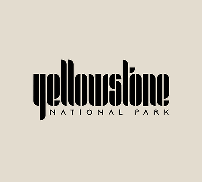 Yellowstone National Park drawing hand lettering hand lettering illustrator lettering letters logo procreate type typography vector