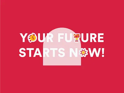 MKB - Your Future Campaign Concept bank clean colorful design flat illustration junior playful stickers ui design