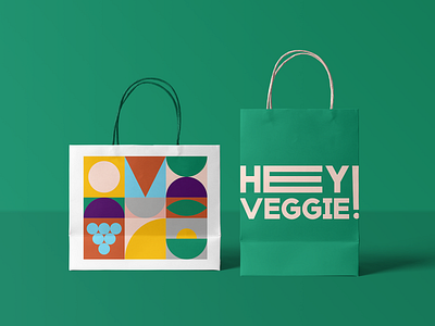 Hey Veggie! ~ Visual Identity brand design branding colors design graphic design illustration logo pattern pattern design visual identity