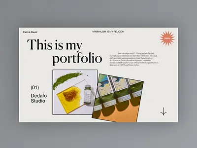 My new Portfolio - Mood Exploration clean design homepage minimal portfolio typography ui web design webdesign website