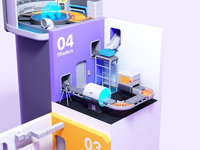 Three.js Journey : Fourth Level 3d blender c4d colors illustration octane room