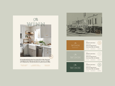 The Winn brand brand design branding collateral design