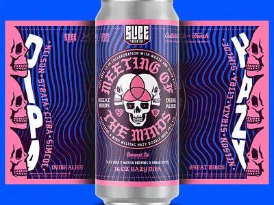 Meeting of the Minds badge beer branding brethren craft beer identity illustration logo packaging typography