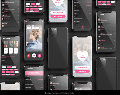 Our Genre- First of its kind movie-match dating app! adobexd branding dating app graphic design logo product design typography ui ux