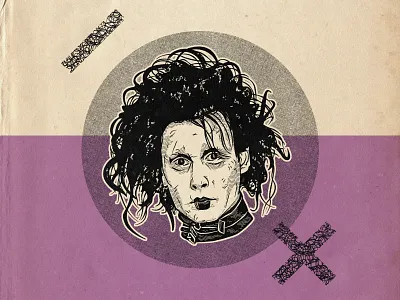 Movie Creatures | Edward Scissorhands 90s movies cinema edward scissorhands goth horror movies johnny depp movies retro illustration tim burton