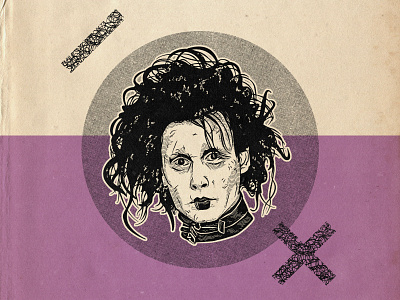 Movie Creatures | Edward Scissorhands 90s movies cinema edward scissorhands goth horror movies johnny depp movies retro illustration tim burton