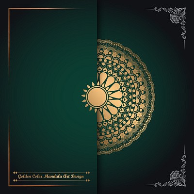 Golden Color Mandala Art Design 04 golden color mandala