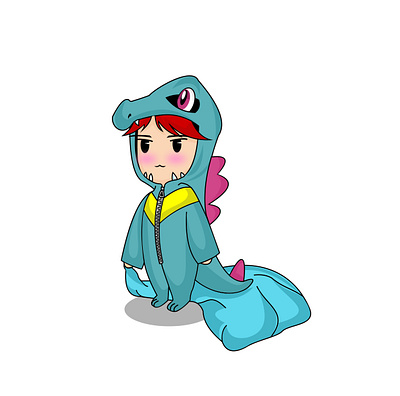 Chibi Totodile Personalizado chibi design illustator illustration pokemon totodile ui ux vector vector illustration