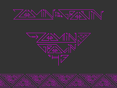 Zoomin to the Groovin H3 typography design groove illustration lettering rave tribal typography vector zoom