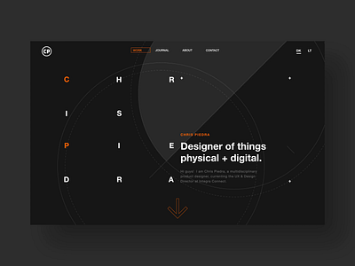 Grid 3 Concept Motion app design dark dark ui helvetica portfolio portfolio site product design ui ui design ux ux designer web design website website design