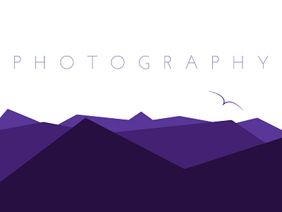 Photography adobe adobe illustrator design dribbbleweeklywarmup graphic design illustration illustrator minimalist mountain nature purple