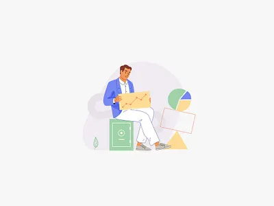 Angel list app character design graphic illustration mobile pastel people vector web