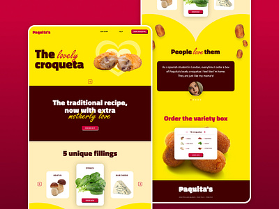 DailyUI 3: Landing Page daily ui dailyui dailyui003 dailyuichallenge food food and drink landingpage ui