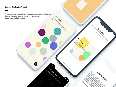 Canvas Study WebProject animation canvas css html interaction javascript webdesign