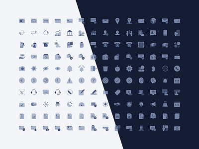 Duotone icon set dark mode duotone icon icon set icongraphy icons icons set interface light mode theming ui