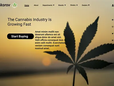 Korov cannabis cannabis branding cannabis design