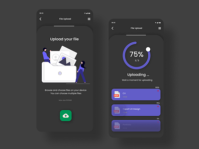 DailyUI 031 : File Upload apps daily ui dailyui design app design inspiration file upload mobile apps ui ui ux design uidesign user interface design web design