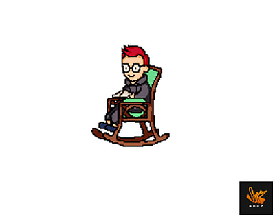 Redhair Pixel Emote emote emotes illustration pixel pixel art pixelart streamer twitch