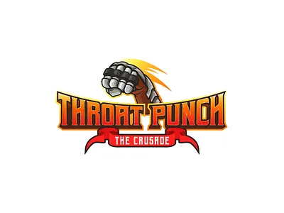 Throat Punch Logo logo mobile game vector