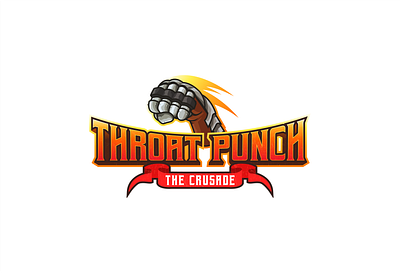 Throat Punch Logo logo mobile game vector