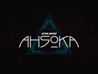 Star Wars | Disney+ Logotype Collection: Ahsoka ahsoka branding clone wars design disney entertainment logo jedi lettering logo logo design logotype logotype design star wars star wars art starwars television typography typography design typography logo