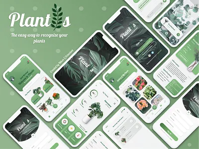 Plantis - Plant Care Mobile App Design app design design app design inspiration figma figma design figmadesign mobile app mobile app design mobile design inspiration mobile ui plant plant care plants plants app typography ui uiux ux ux design