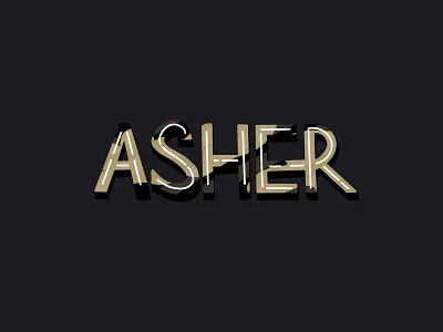 Lettering: Asher camouflage digital design digital illustration graphic design graphic illustration handlettering illustrator ipad art ipad drawing lettering art lettering practice letters procreate procreate app