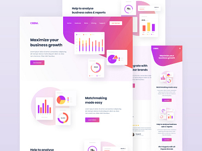 Product Saas Landing page branding colorful colorful ui dashboard gradient landing page saas landing page saas website ui userinterface web page design website