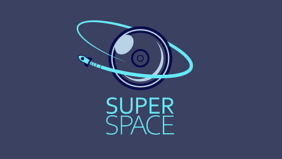 Super Space | Logo Design 360 360 camera augmented reality brand brand design brand identity branding cosmic filming icon iconic illustrator logo logo design logodesign space