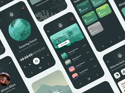 Medic Meditation App app branding design icon ios app design mobile typography ui ux