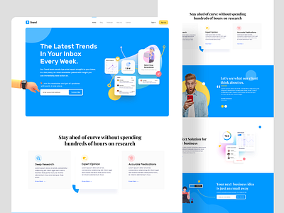 Newsletter Web UI Exploration clean designer eamil template email design email marketing homepage illustration landingpage madhu mia mailchimp marketing modern newsletter popular shot subscription subscription box trendy