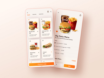 Burger construction burger construction clean design delivery service food food delivery app interface mobile app mobile app design order food restaurant app services ui user experience ux