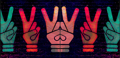 Peace, love, and harmony bright colors color harmony harmony illustration isolation art love mesamoonmagic peace positive vibes seattle