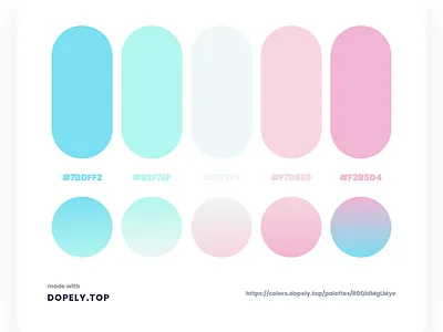 Daily Dose of Colors Via Dopely branding color colors design gradient illustration interactions mobile product ui
