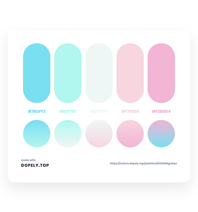 Daily Dose of Colors Via Dopely branding color colors design gradient illustration interactions mobile product ui