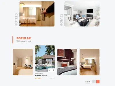 Travel website design showcase ui web design website