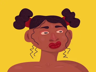 AfriGirl african african woman beautiful black girl cartoon character flat girl illustration sexy girl vector woman