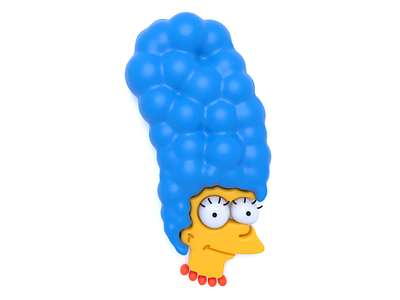 Marge Simpson 3d 3d illustration c4d character character design cinema 4d cinema4d clean color concept design graphic art graphic design marge marge simpson simpsons the simpsons visual