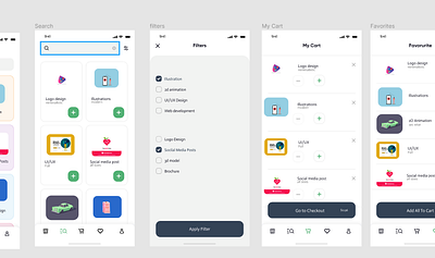 UI Designs branding ui ux